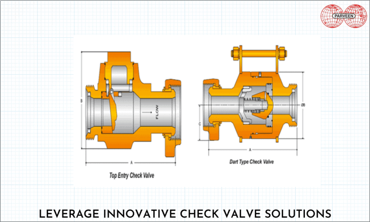top entry check valve