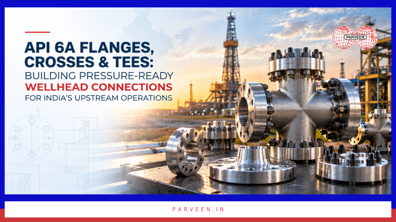 API 6A Flanges, Crosses & Tees for India's Upstream Operations